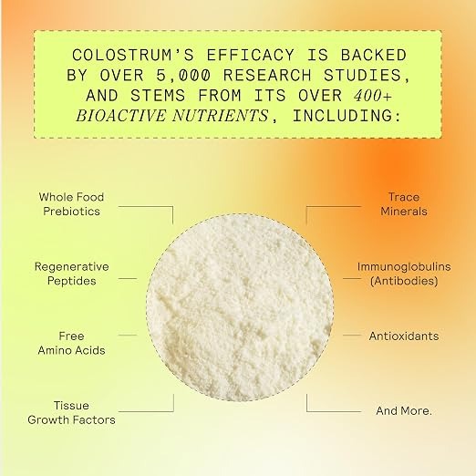 ARMRA Colostrum Premium Powder | 400+ Bioactive Nutrients | 180 Servings thumbnail 2