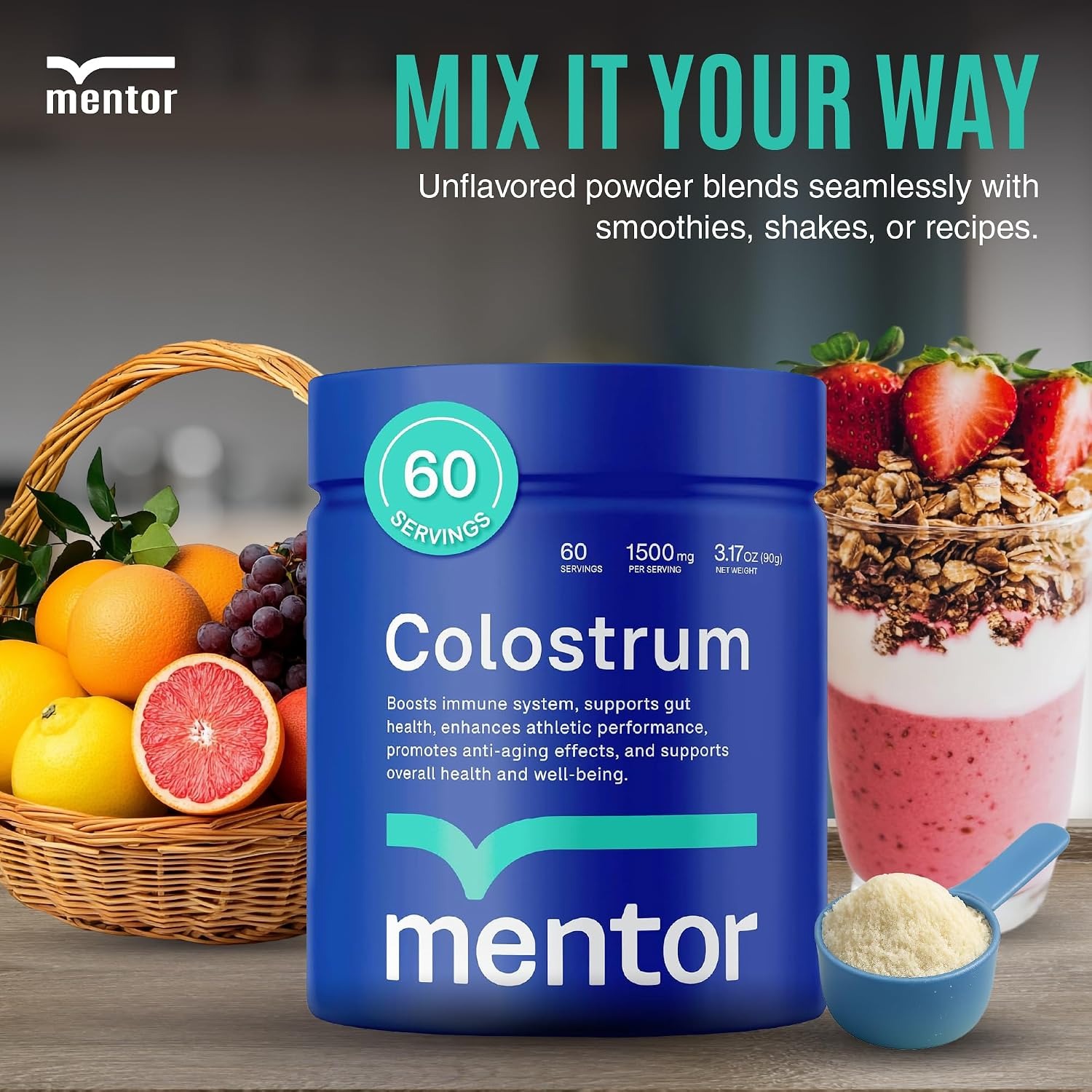 Mentor Organic Bovine Colostrum Powder – Gut & Immune Support thumbnail 6