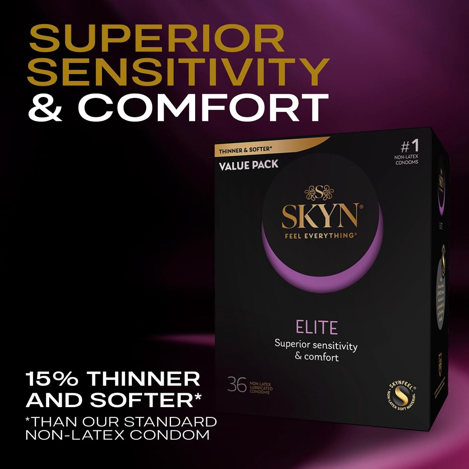 SKYN Elite 36 Count Condoms – Ultra-Thin & Latex-Free Pakistan thumbnail 2