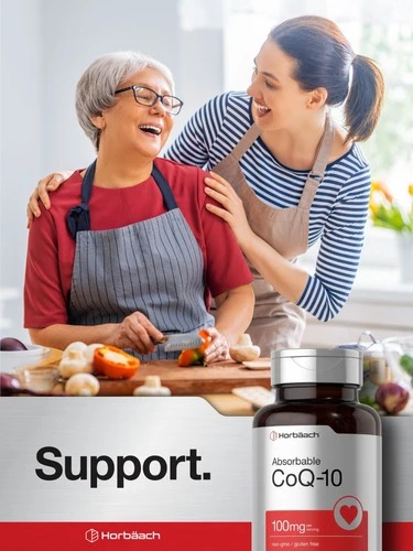 Horbaach CoQ10 100mg Supplement 120 Softgels  Non-GMO thumbnail 4