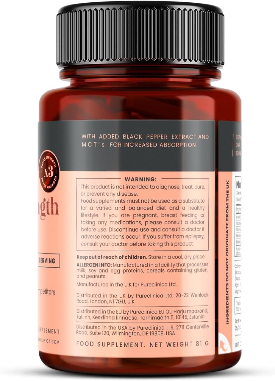 PureClinica Fermented CoQ10 300mg | Vitamin C & Black Pepper | 90 Tablets thumbnail 6