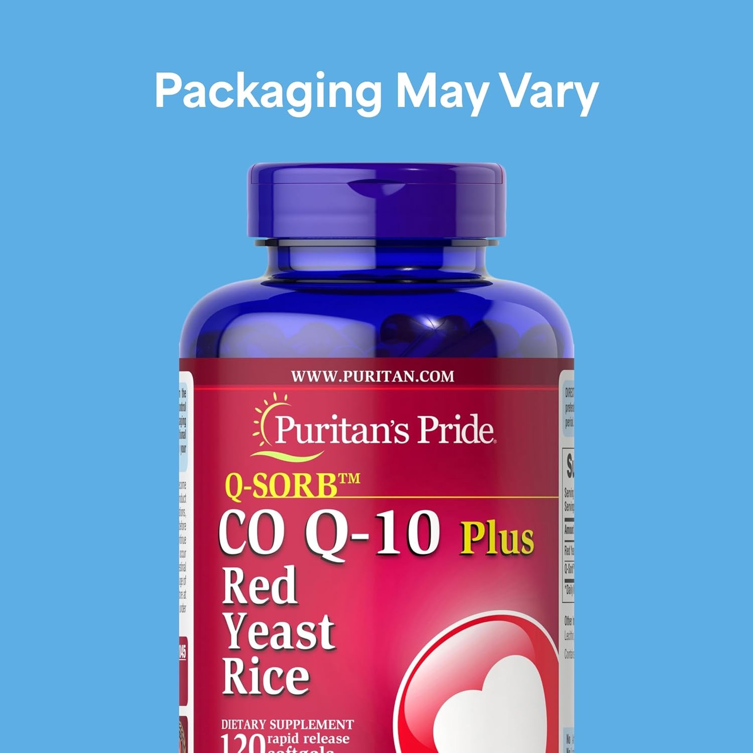 Puritan's Pride Q-Sorb™ Coenzyme Q10 | Dietary Supplement | 120 Softgelsz thumbnail 3