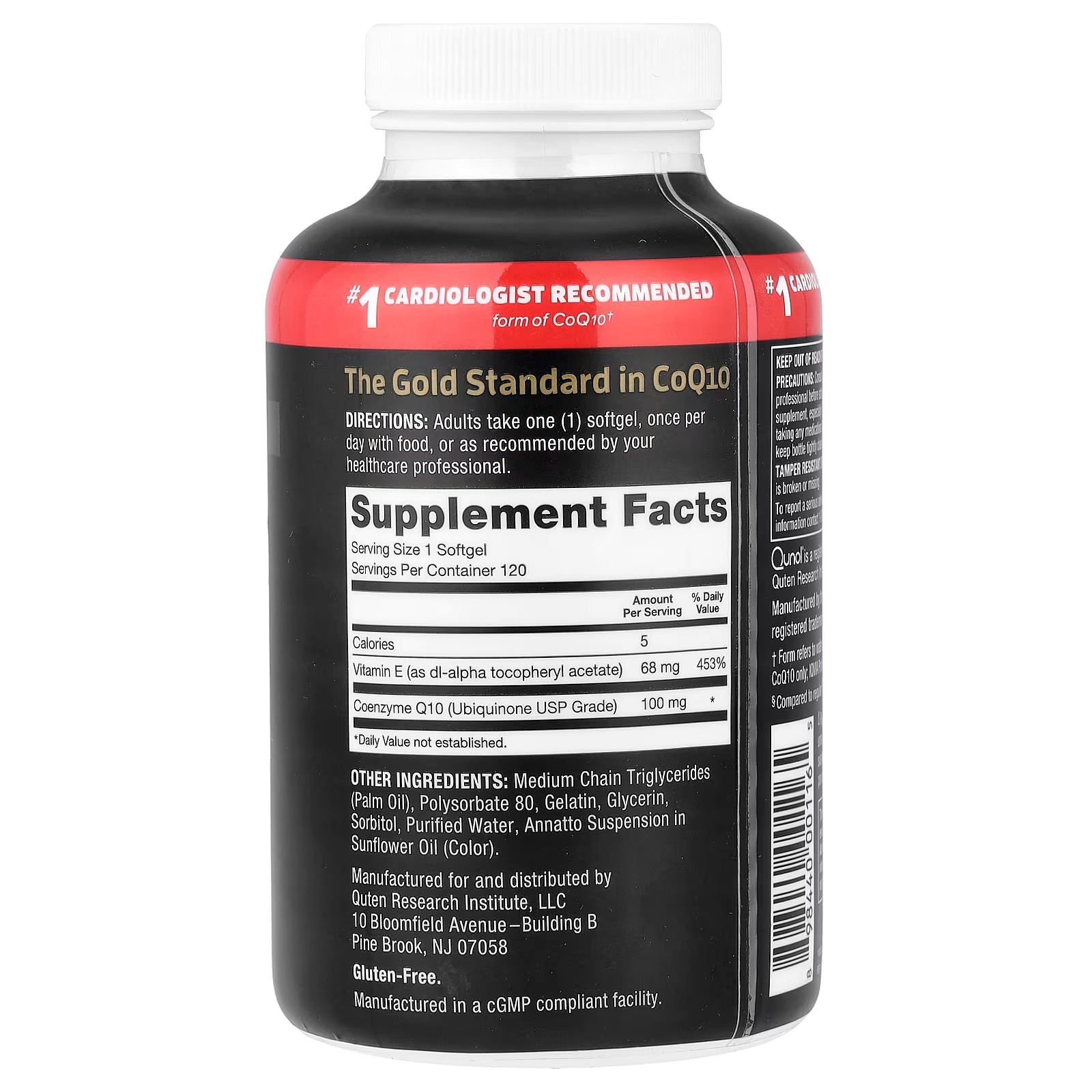 Qunol CoQ10 100mg Softgels | Antioxidant & Energy Support | 120 Count thumbnail 3