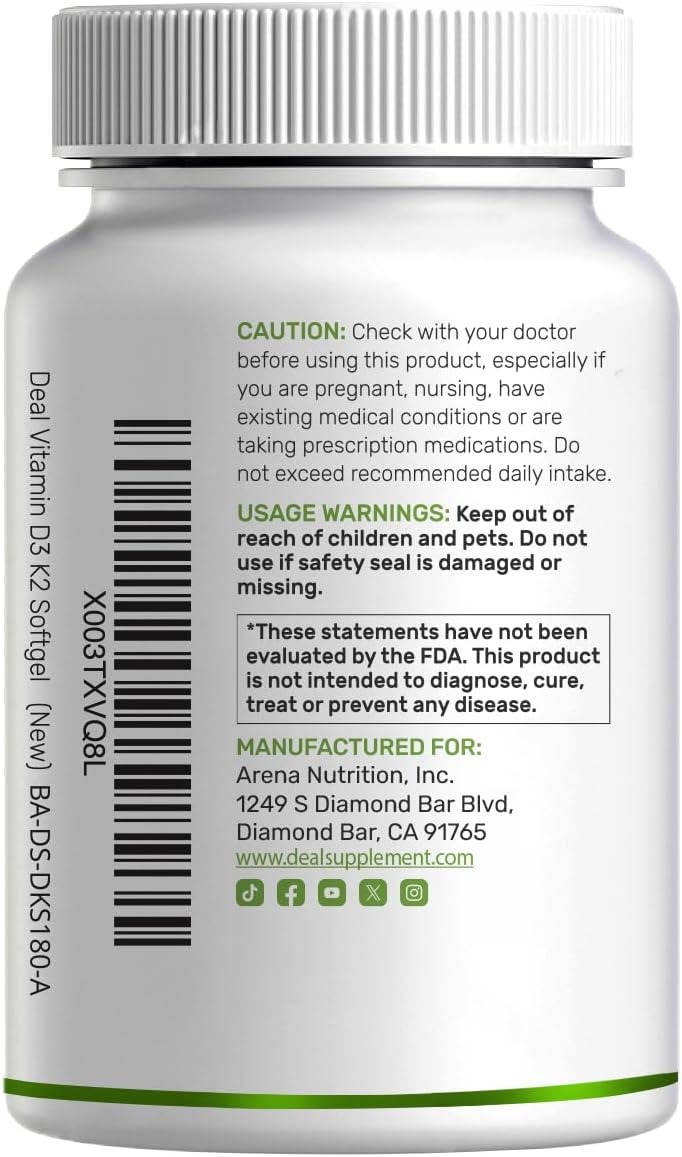 DEAL SUPPLEMENT Vitamin D3 Supplement | Daily Wellness Support thumbnail 5