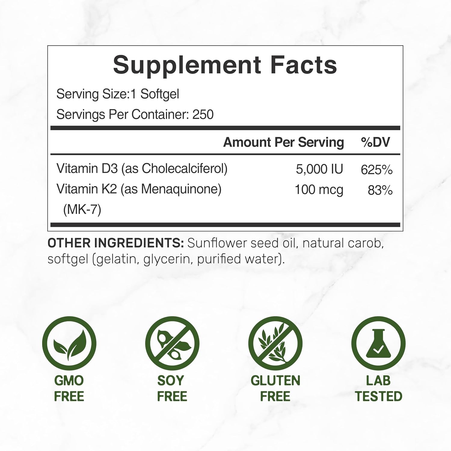 DEAL SUPPLEMENT Vitamin D3 Supplement | Daily Wellness Support thumbnail 2