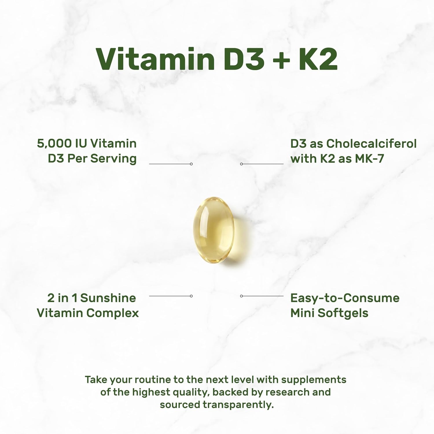 DEAL SUPPLEMENT Vitamin D3 Supplement | Daily Wellness Support thumbnail 3