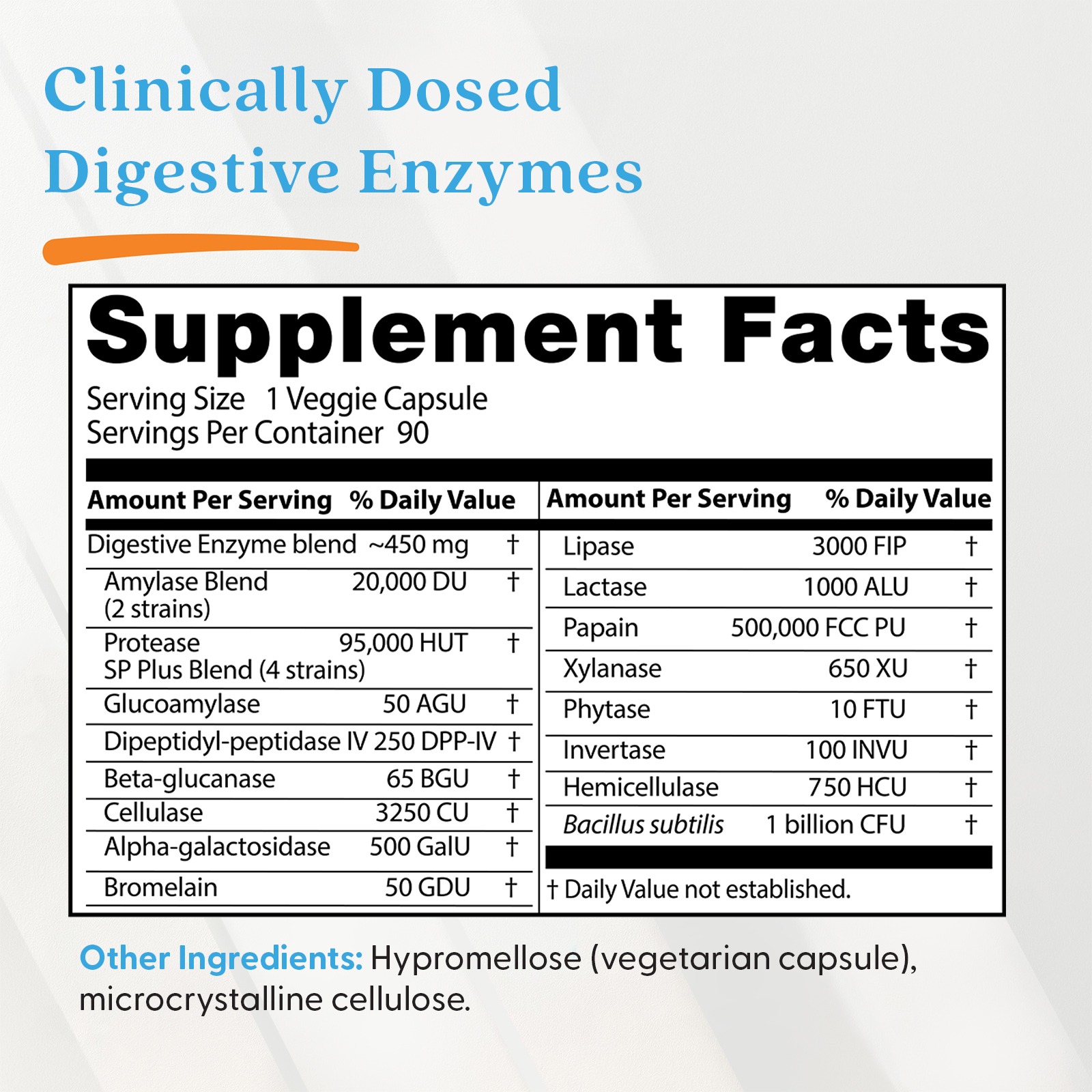 Doctor’s Best Digestive Enzymes Non-GMO & Vegetarian 90 Veggie Caps thumbnail 5