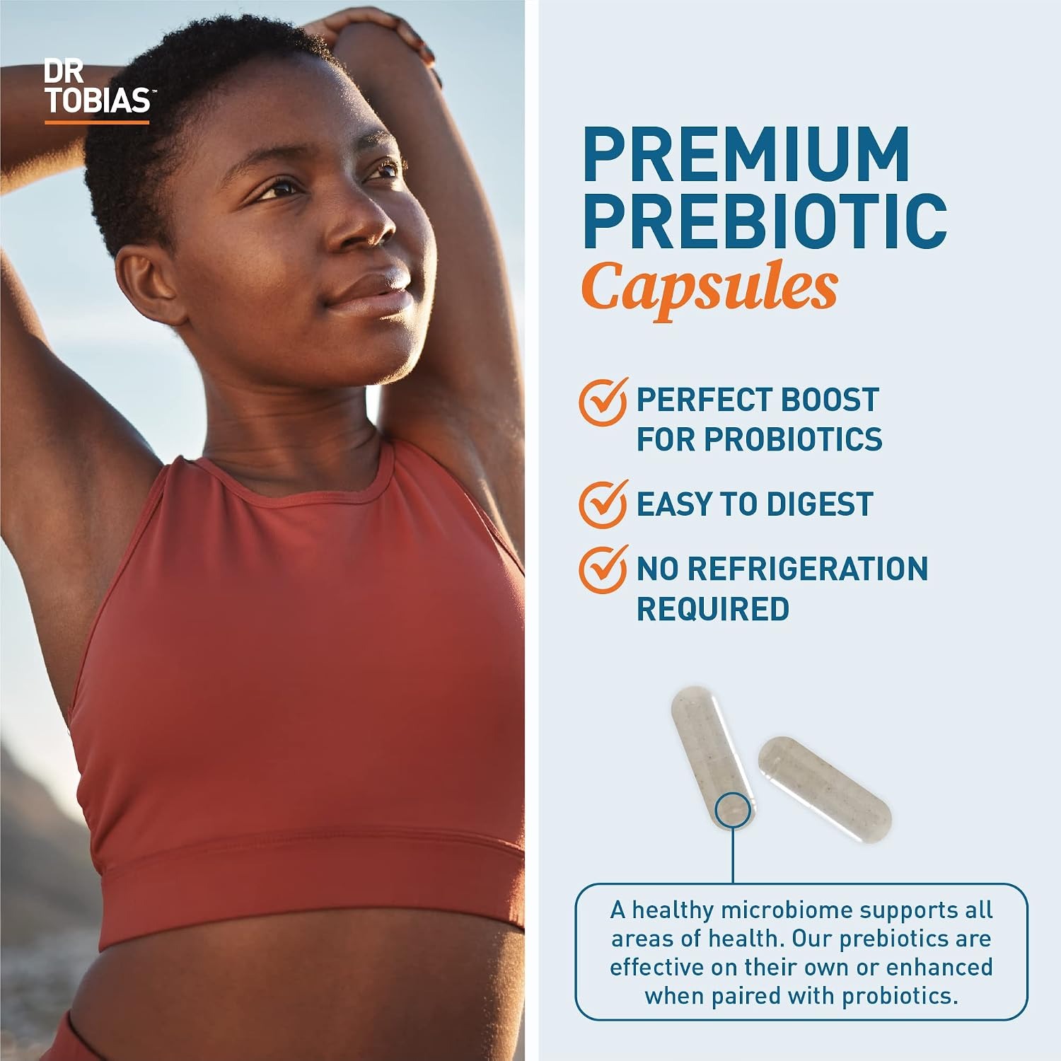 Dr. Tobias Prebiotic Supplement | Supports Digestion & Gut Health | 30 thumbnail 6