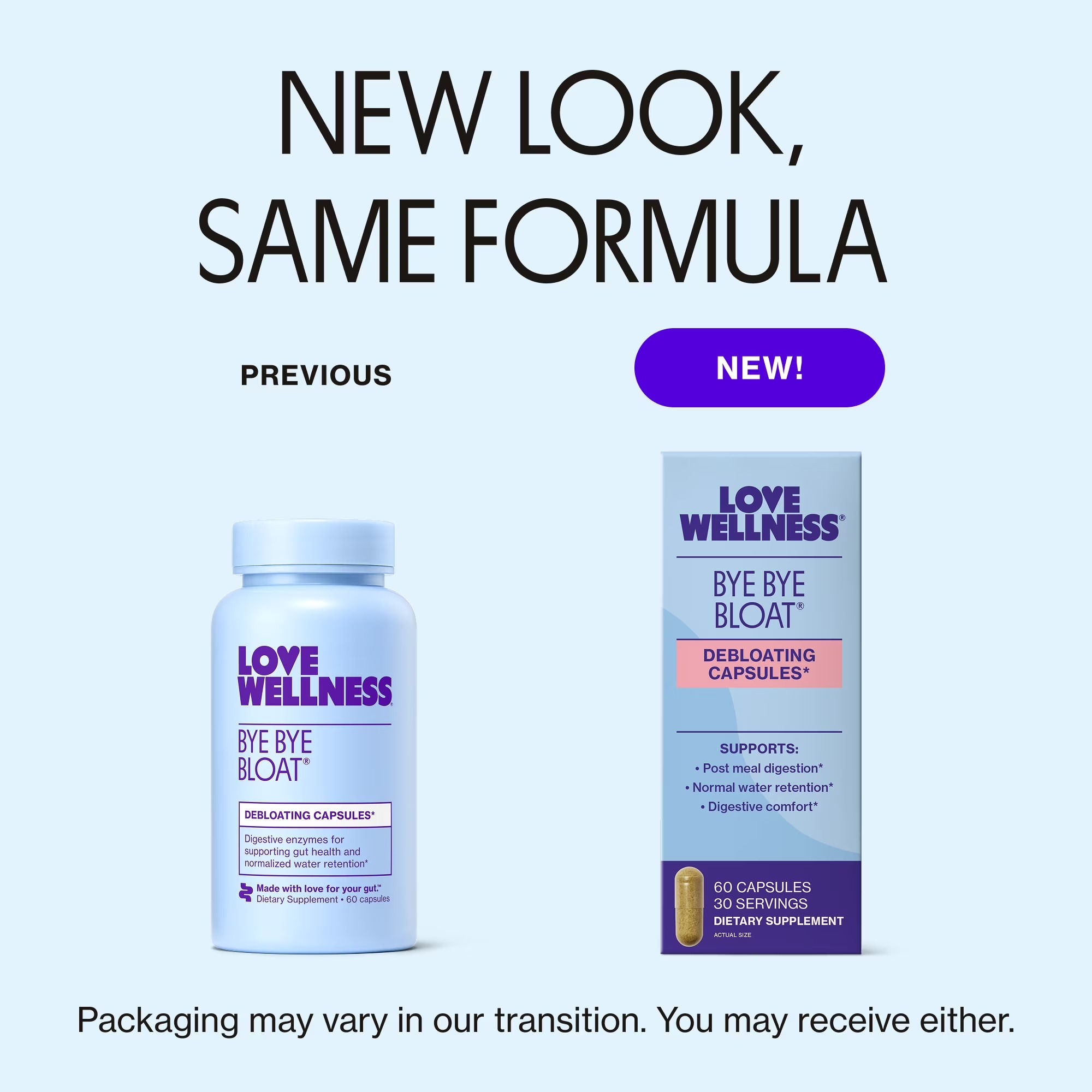 Love Wellness Bye Bye Bloat | Digestive Enzymes | 90-Day Supply thumbnail 3