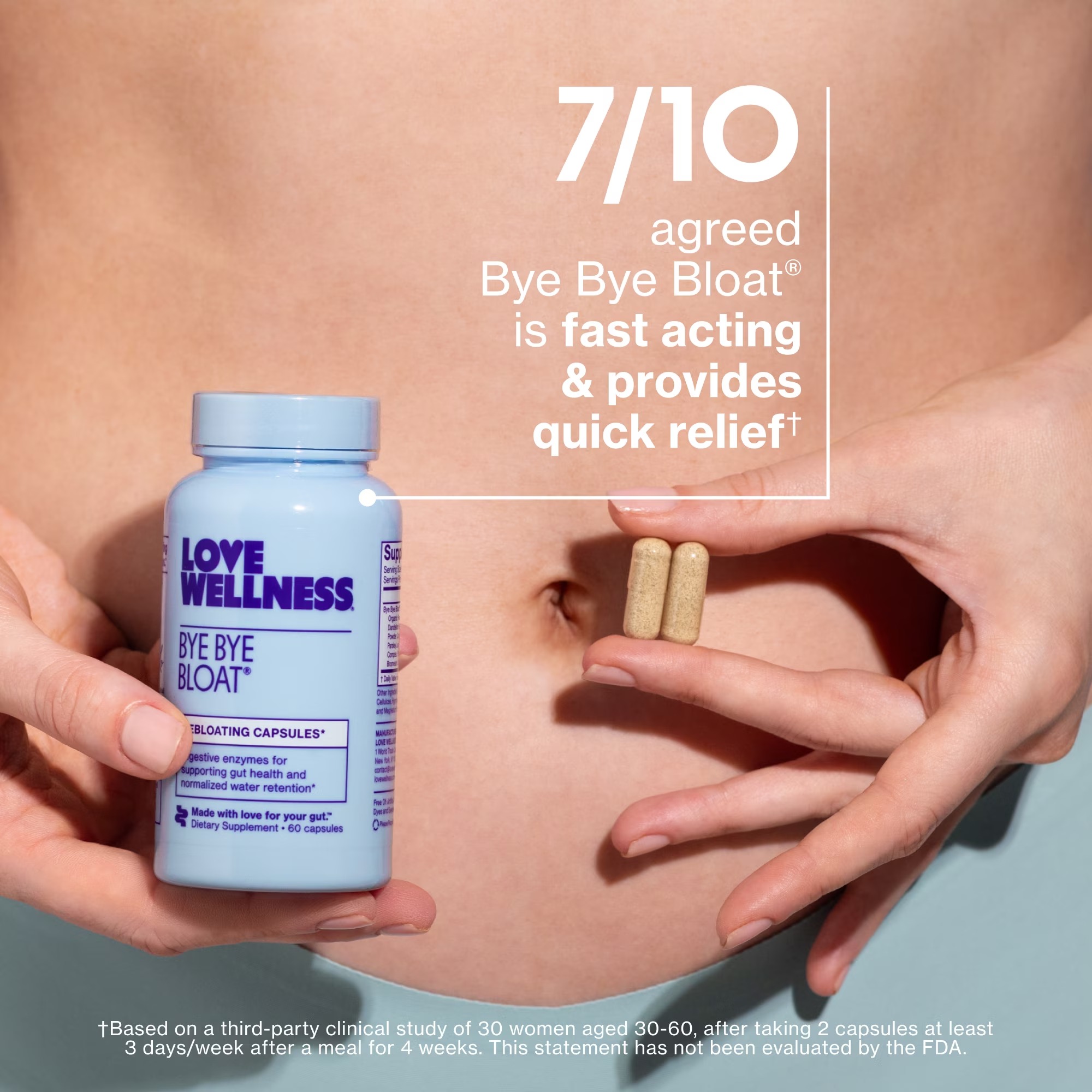 Love Wellness Bye Bye Bloat | Digestive Enzymes | 90-Day Supply thumbnail 5