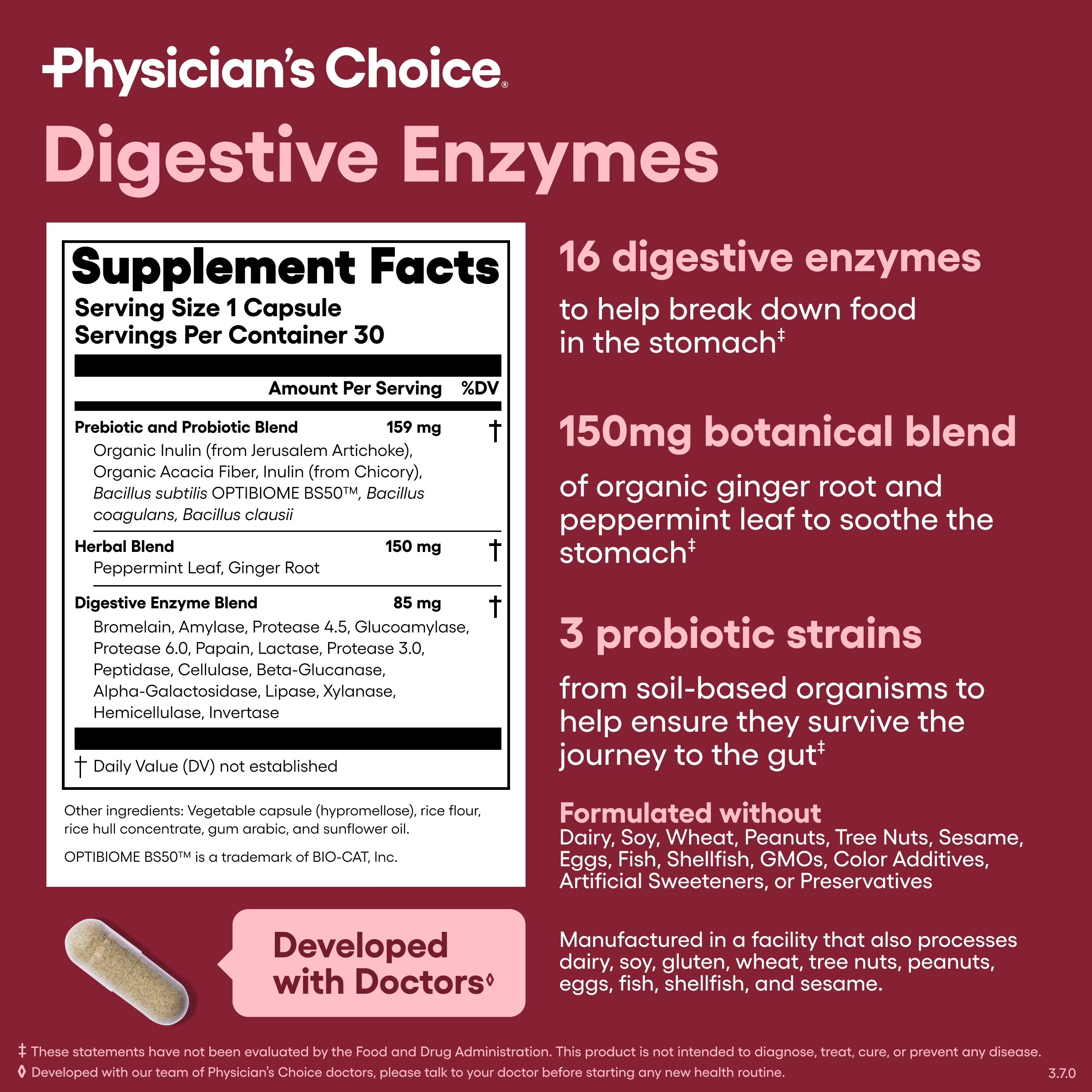 Physician’s Choice Digestive Enzymes | Bloating & Digestion Support | 60 thumbnail 6