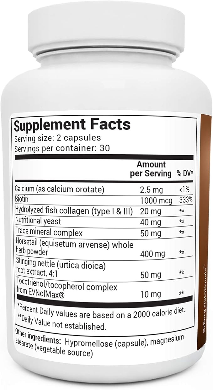 Dr. Berg’s Hair Formula Supplement | Biotin, Collagen & DHT Support | 60 thumbnail 3