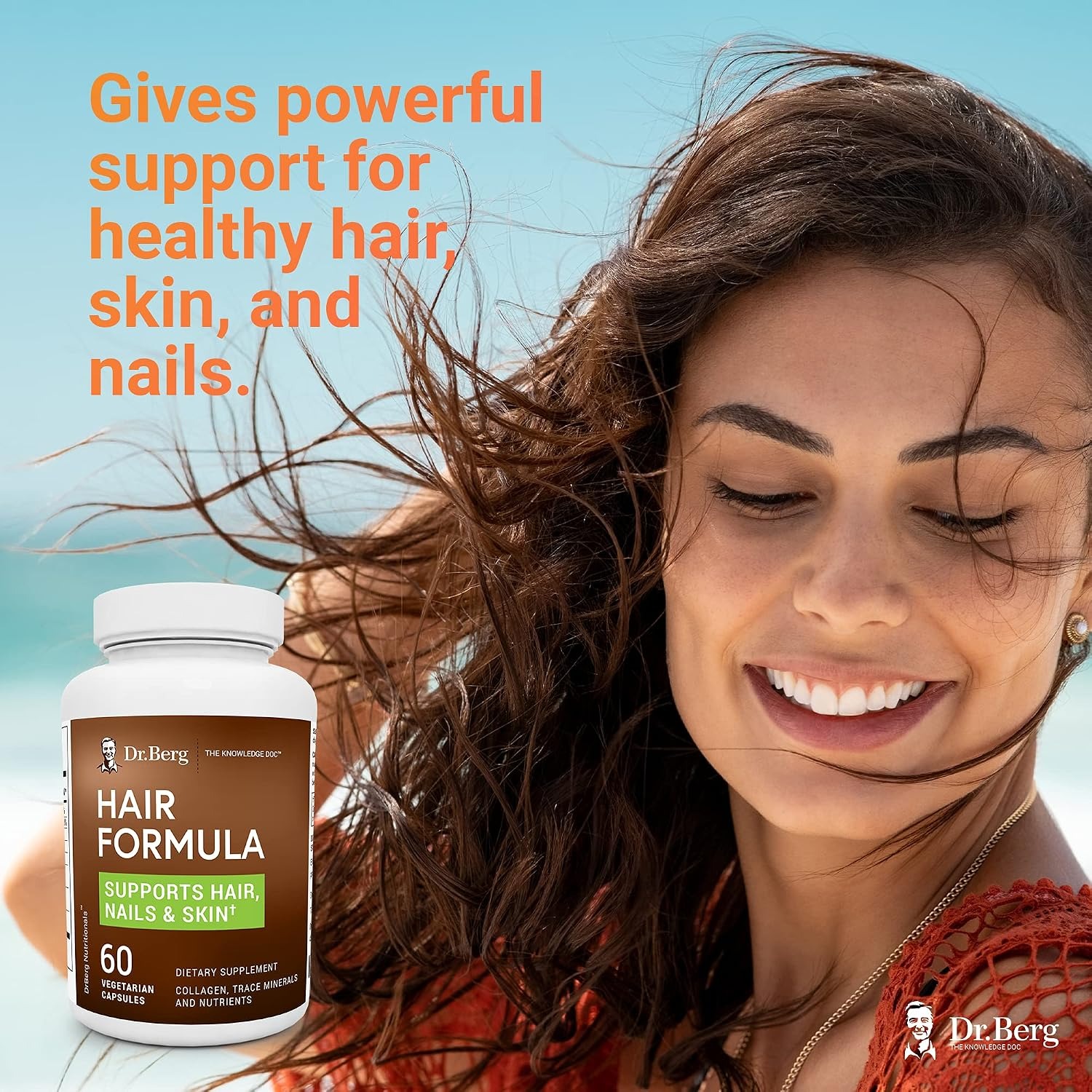 Dr. Berg’s Hair Formula Supplement | Biotin, Collagen & DHT Support | 60 thumbnail 8