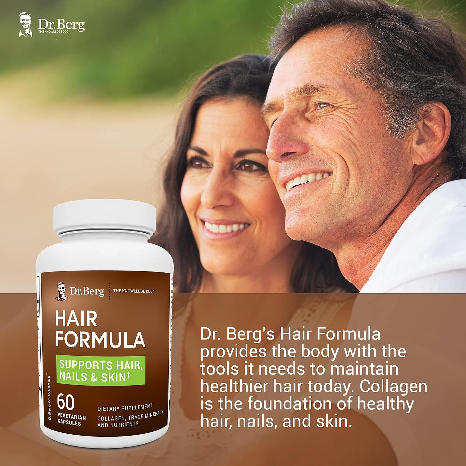 Dr. Berg’s Hair Formula Supplement | Biotin, Collagen & DHT Support | 60 thumbnail 7