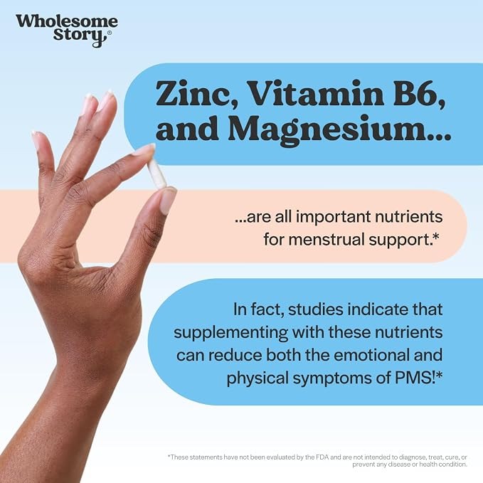 Wholesome Story Zinc Magnesium Vitamin B6 Supplement thumbnail 3