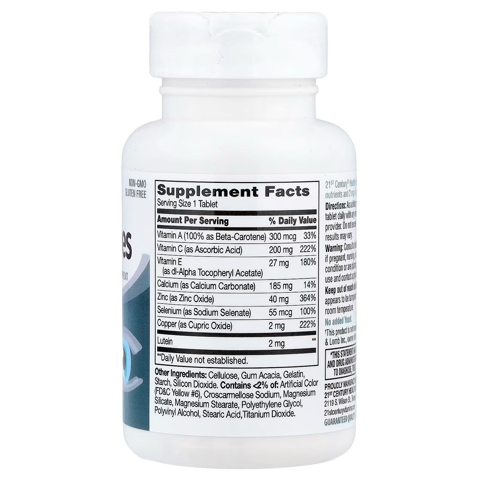 21st Century Healthy Eyes with Lutein 60 Tablets thumbnail 3