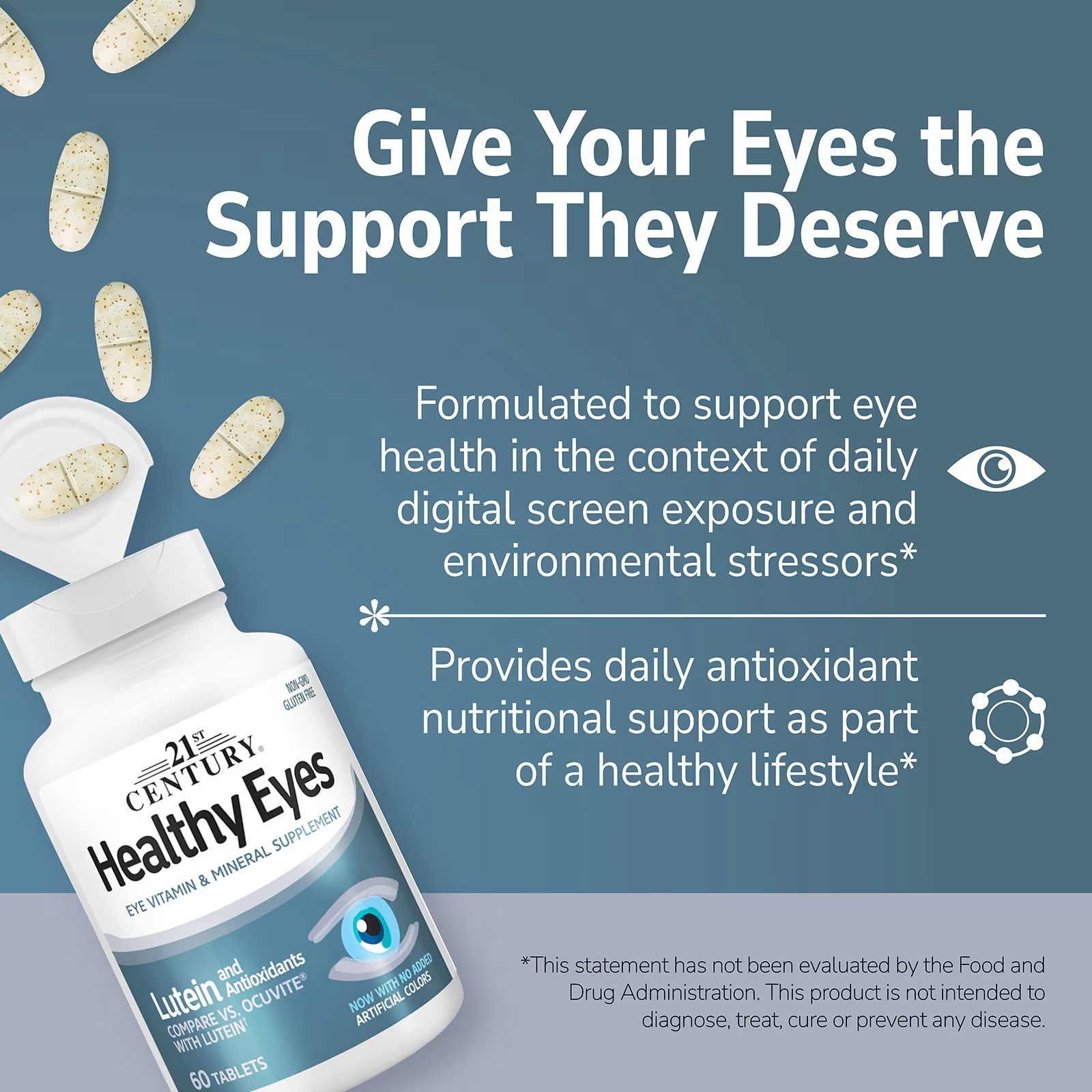 21st Century Healthy Eyes with Lutein 60 Tablets thumbnail 4
