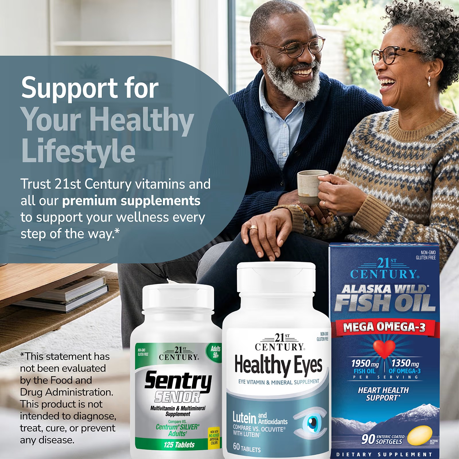 21st Century Healthy Eyes with Lutein 60 Tablets thumbnail 2