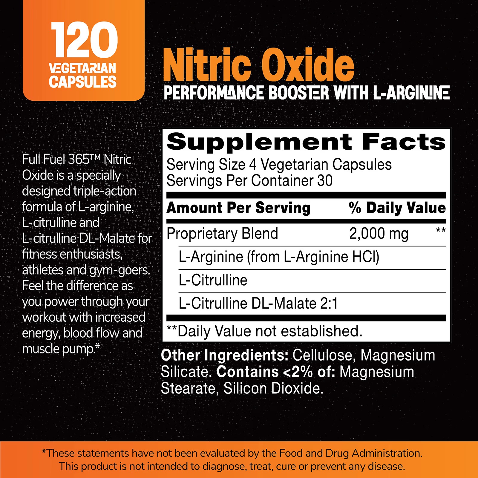 21st Century Nitric Oxide Vegetarian Capsules thumbnail 4