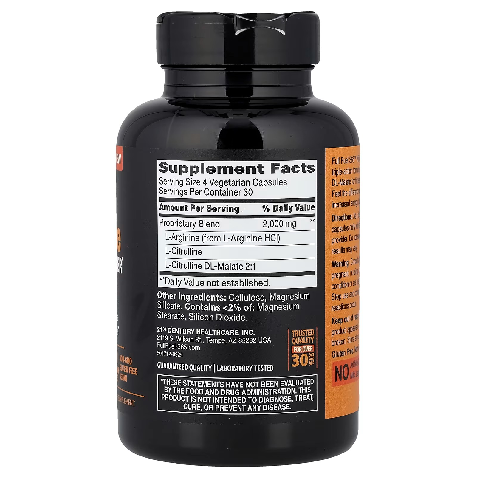 21st Century Nitric Oxide Vegetarian Capsules thumbnail 3