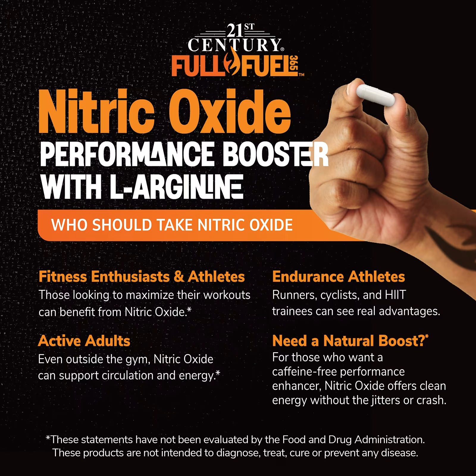 21st Century Nitric Oxide Vegetarian Capsules thumbnail 6