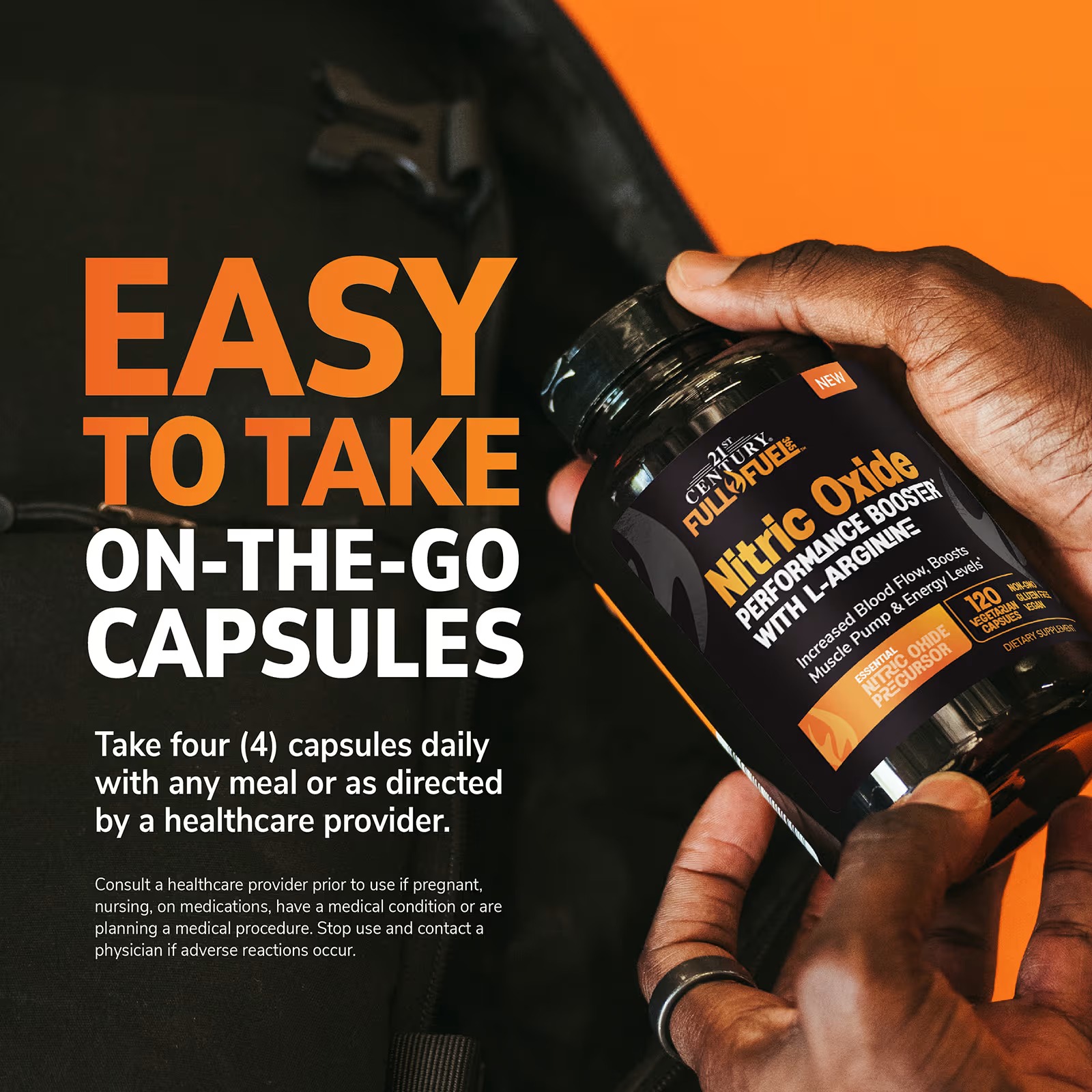 21st Century Nitric Oxide Vegetarian Capsules thumbnail 9