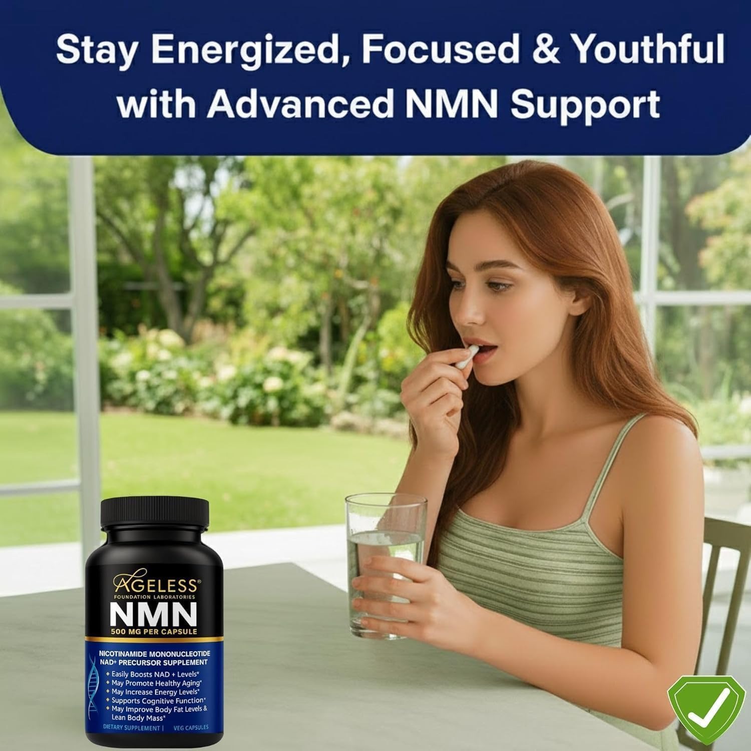 Ageless NMN Healthy Aging Supplement for Men & Women thumbnail 3