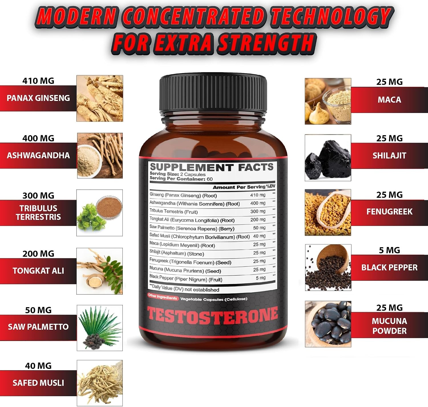 Agobi 11-in-1 Testosterone Supplement 120 Capsules thumbnail 3