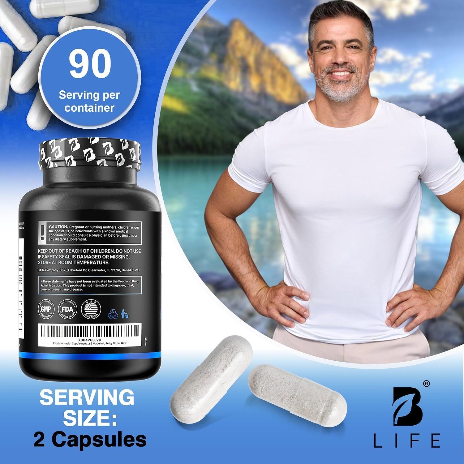 B Life Prostate Platinum Supplement for Men thumbnail 2