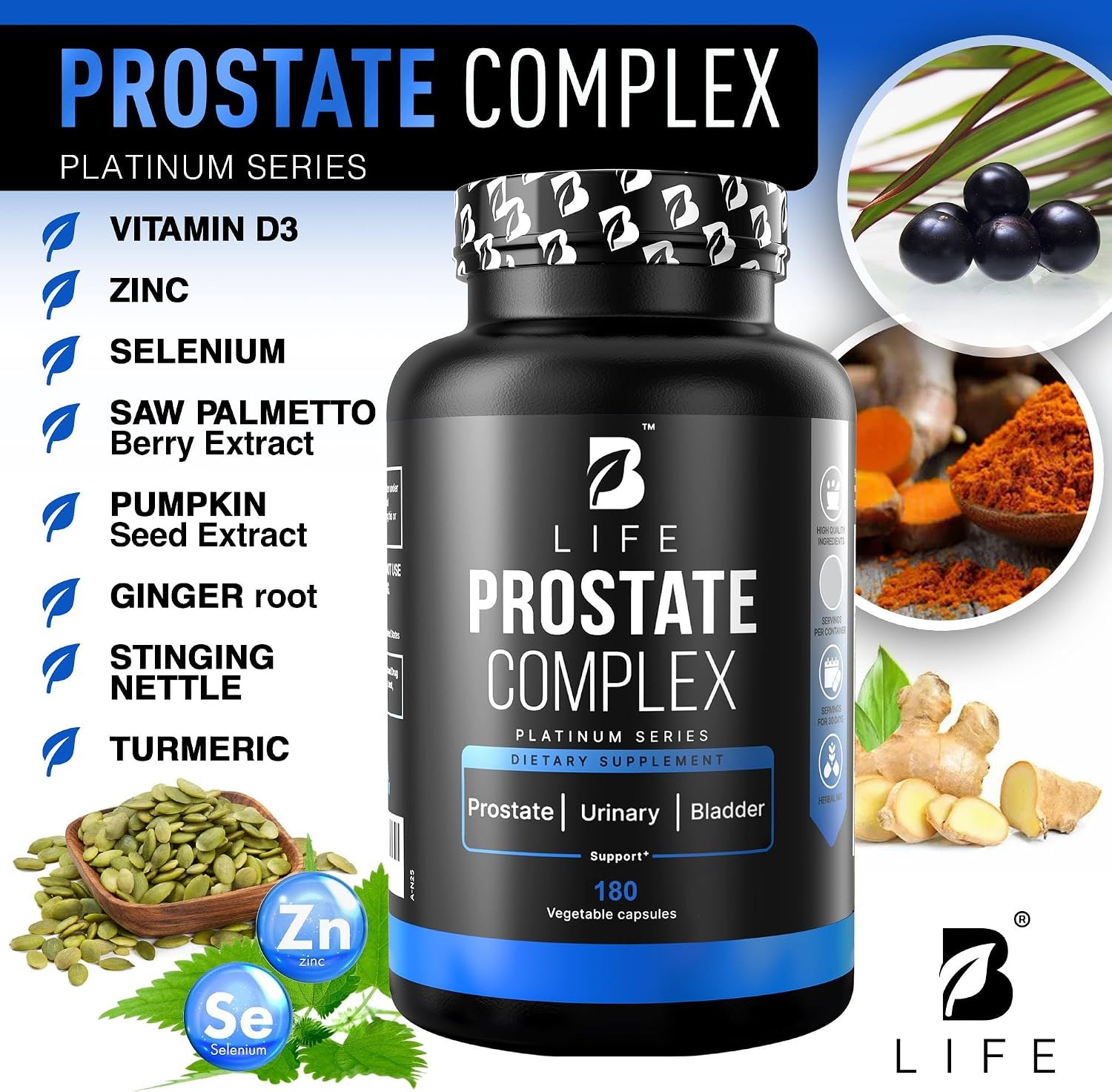 B Life Prostate Platinum Supplement for Men thumbnail 3