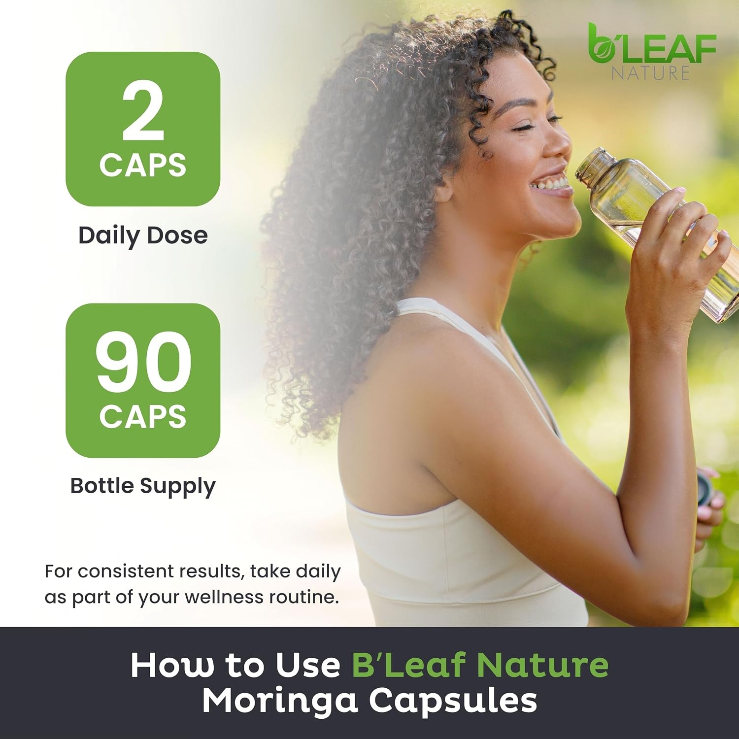 Organic Moringa Leaf Vegan Capsules 1000mg Pakistan thumbnail 6