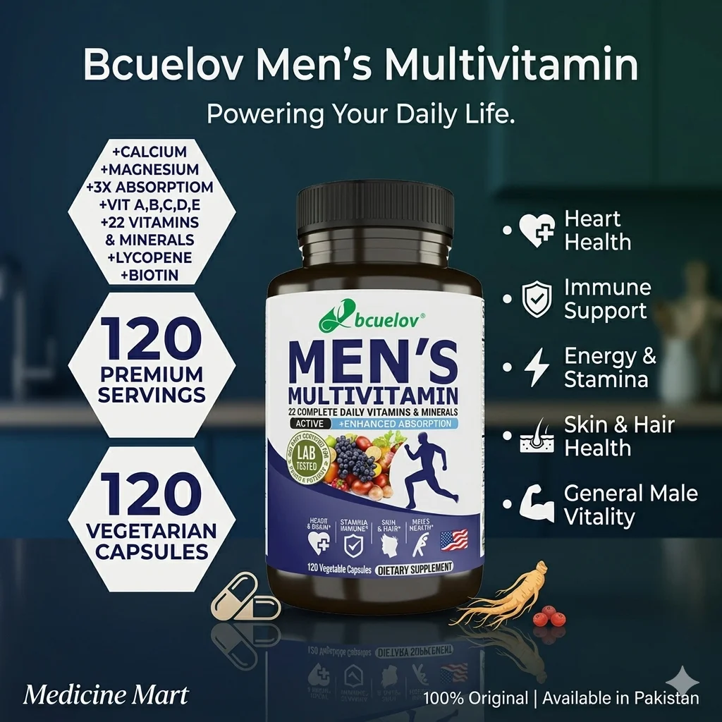 Bcuelov Men’s Multivitamin 120 Capsules in Pakistan thumbnail 2