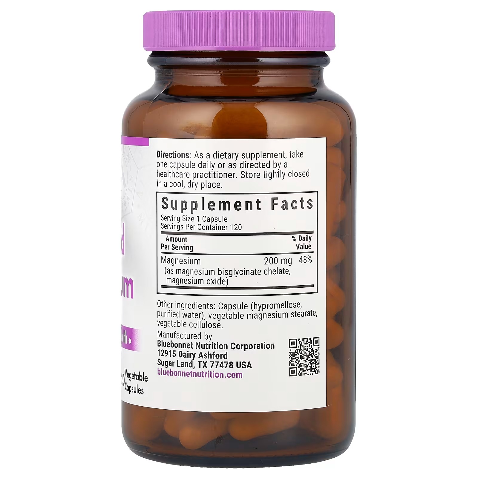 Bluebonnet Chelated Magnesium 120 Capsules in Pakistana thumbnail 2
