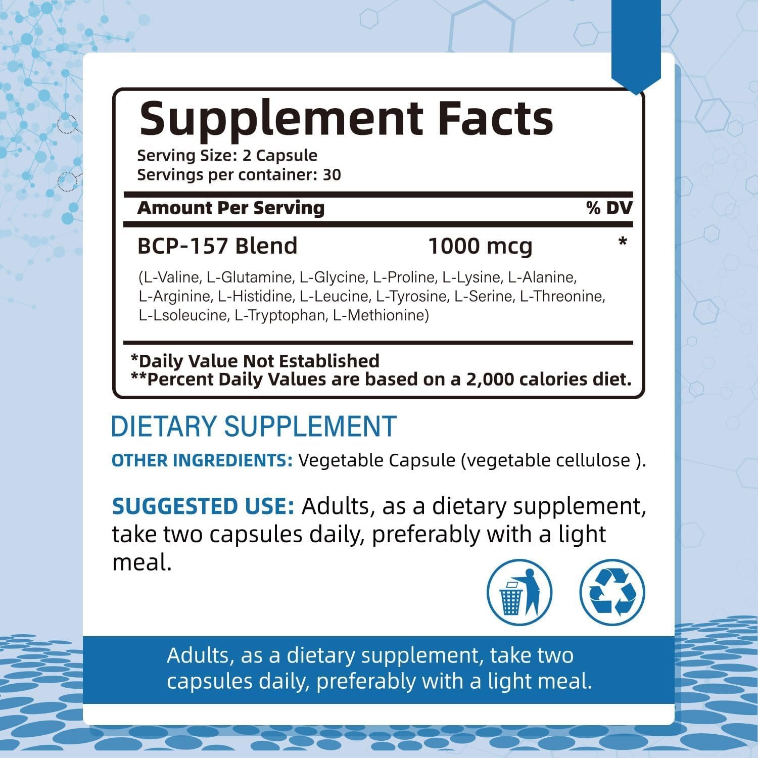 BPC-157 1000 mcg 60 Capsules – Non-GMO Formula thumbnail 6