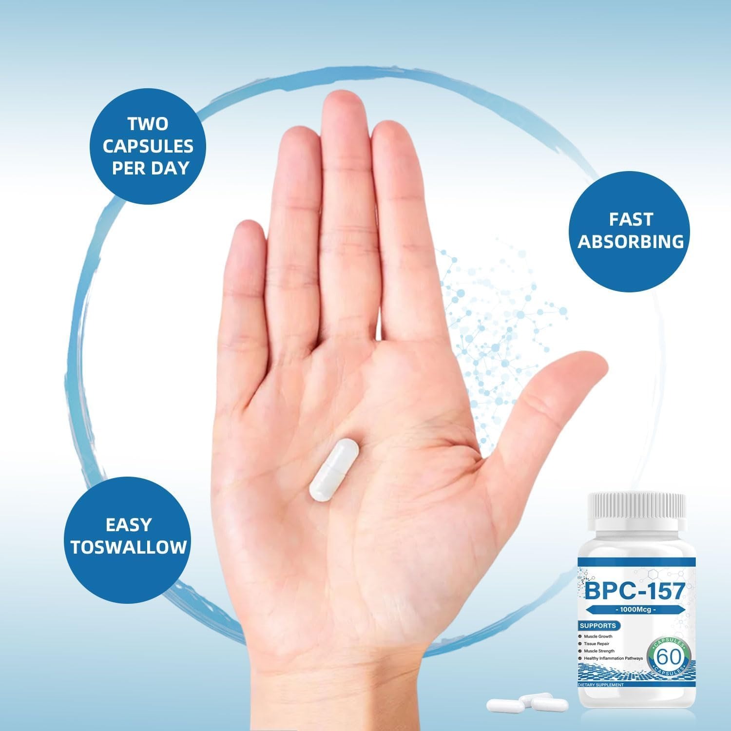 BPC-157 1000 mcg 60 Capsules – Non-GMO Formula thumbnail 3