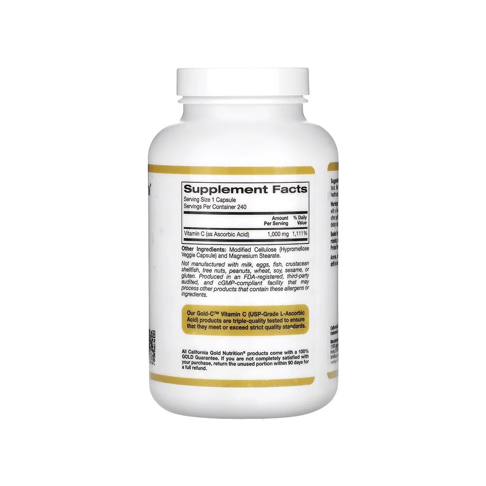 California Gold Vitamin C 1000mg 60 Capsules in Pakistan thumbnail 3