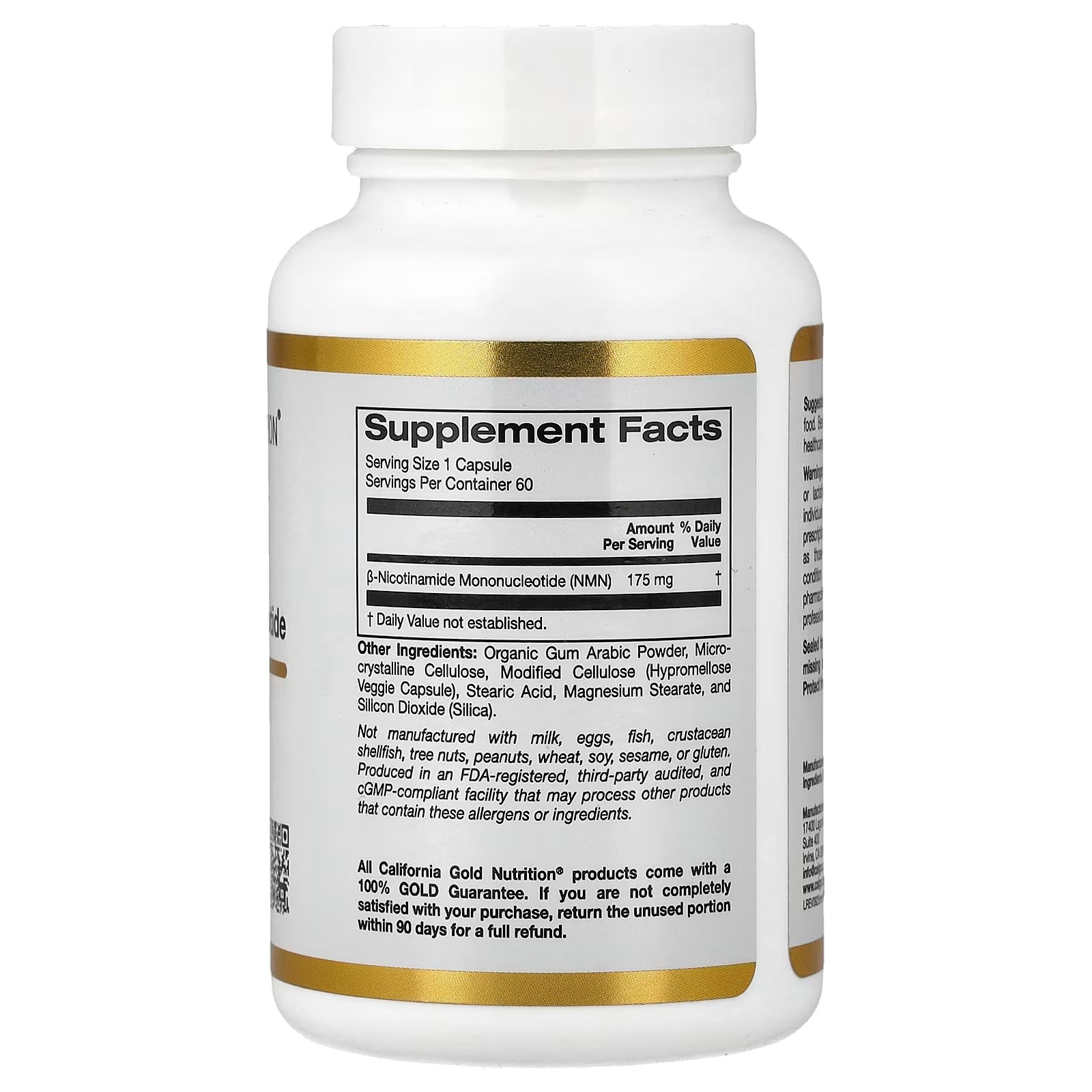 California Gold Nutrition NMN 60 Veggie Capsules Pakistan thumbnail 3