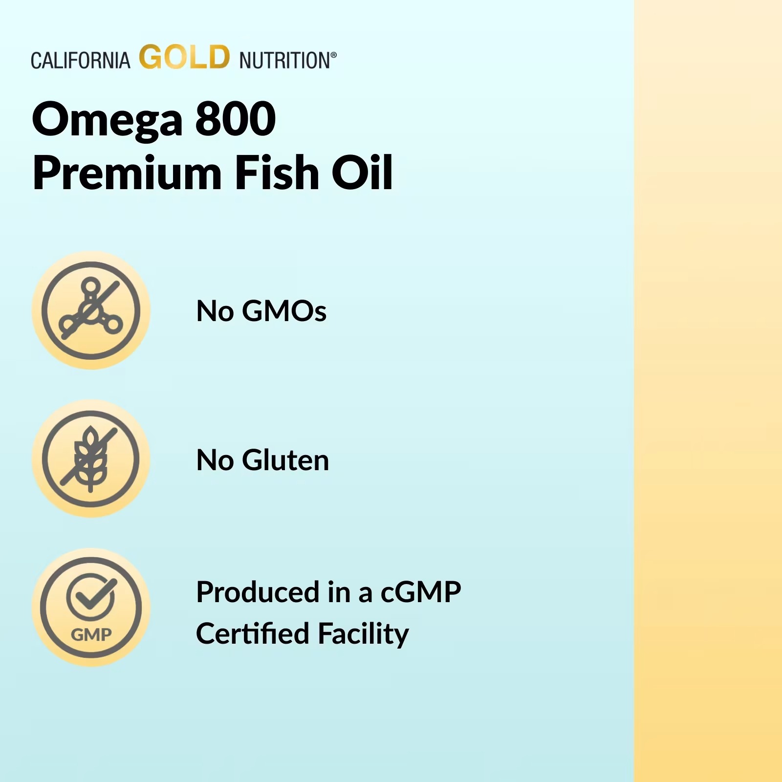California Gold Omega 800 Fish Oil 1000mg in Pakistan thumbnail 2