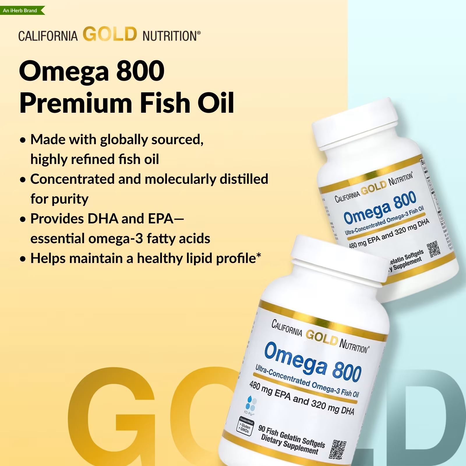 California Gold Omega 800 Fish Oil 1000mg in Pakistan thumbnail 5