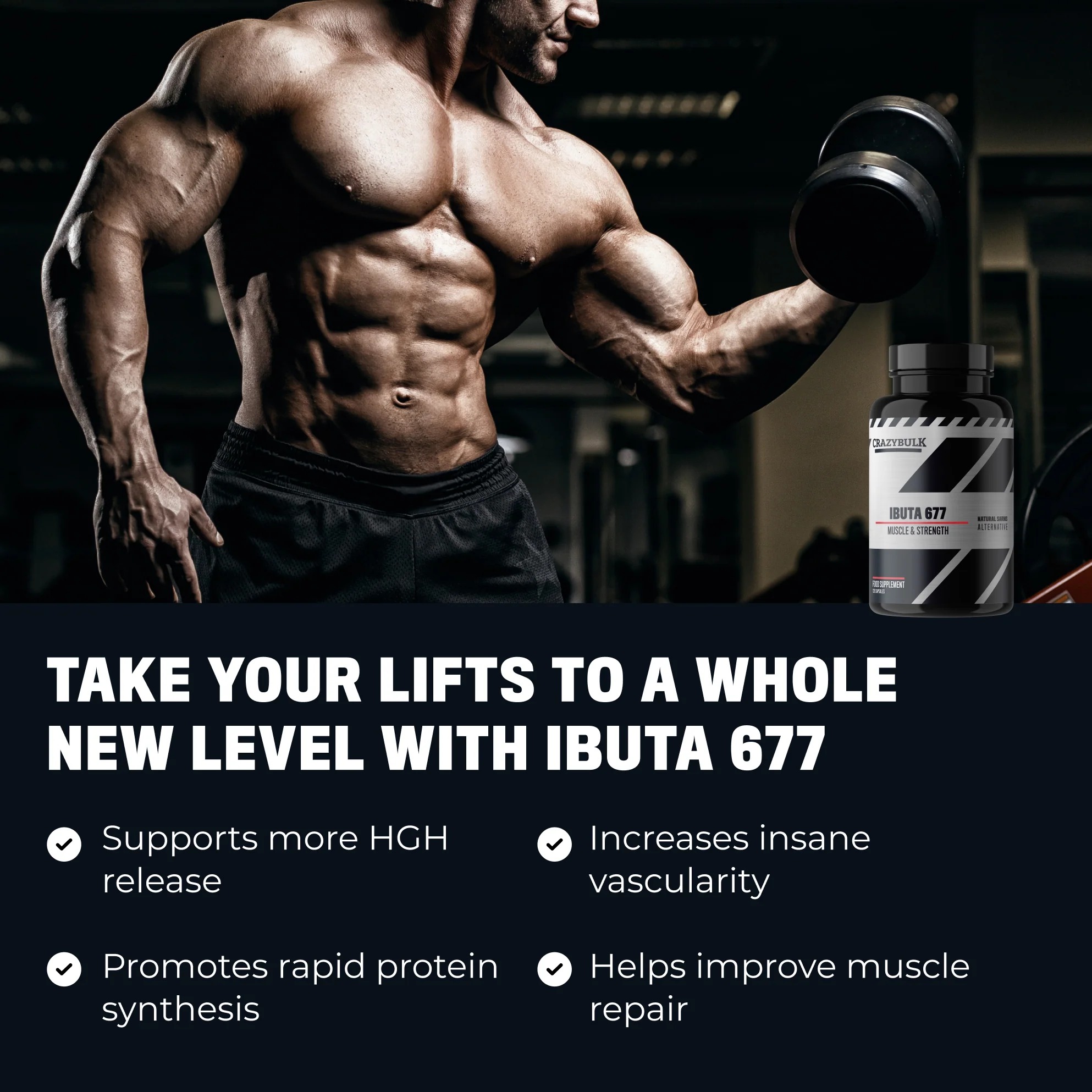 CrazyBulk Ibuta 677 for Muscle Building in Pakistan thumbnail 2