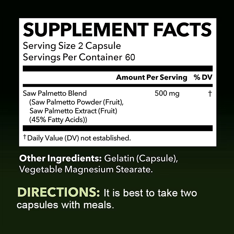 Buy Daitea Saw Palmetto 200 Capsules Online in Pakistan thumbnail 2