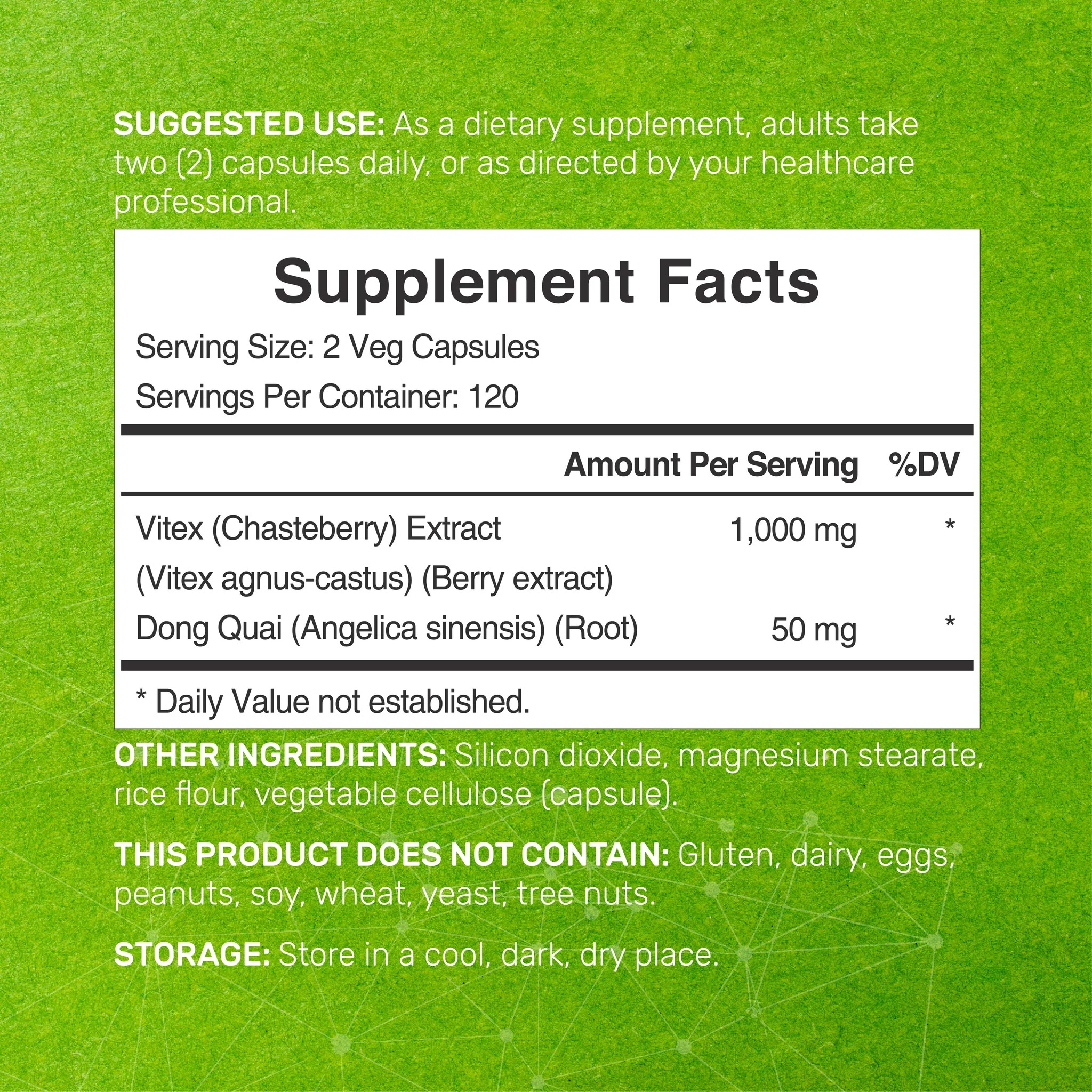 Vitex Chasteberry Supplement 1000mg in Pakistan – 240 Capsules thumbnail 5