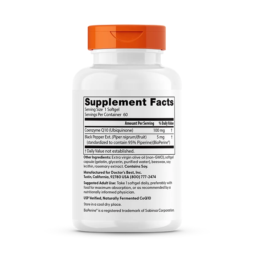 Doctor's Best CoQ10 100 mg 60 Softgels in Pakistan thumbnail 6