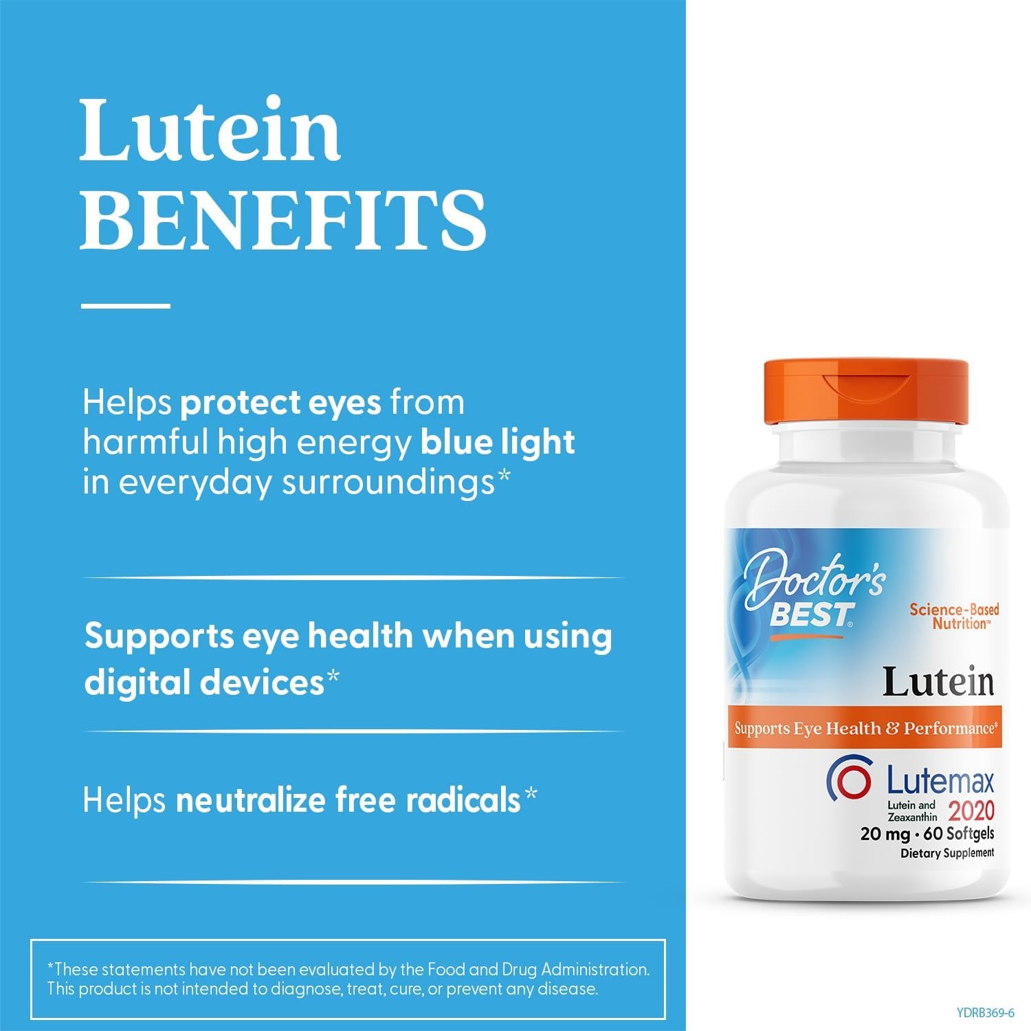 Lutein 20 mg Supplement by Doctor's Best in Pakistan thumbnail 3