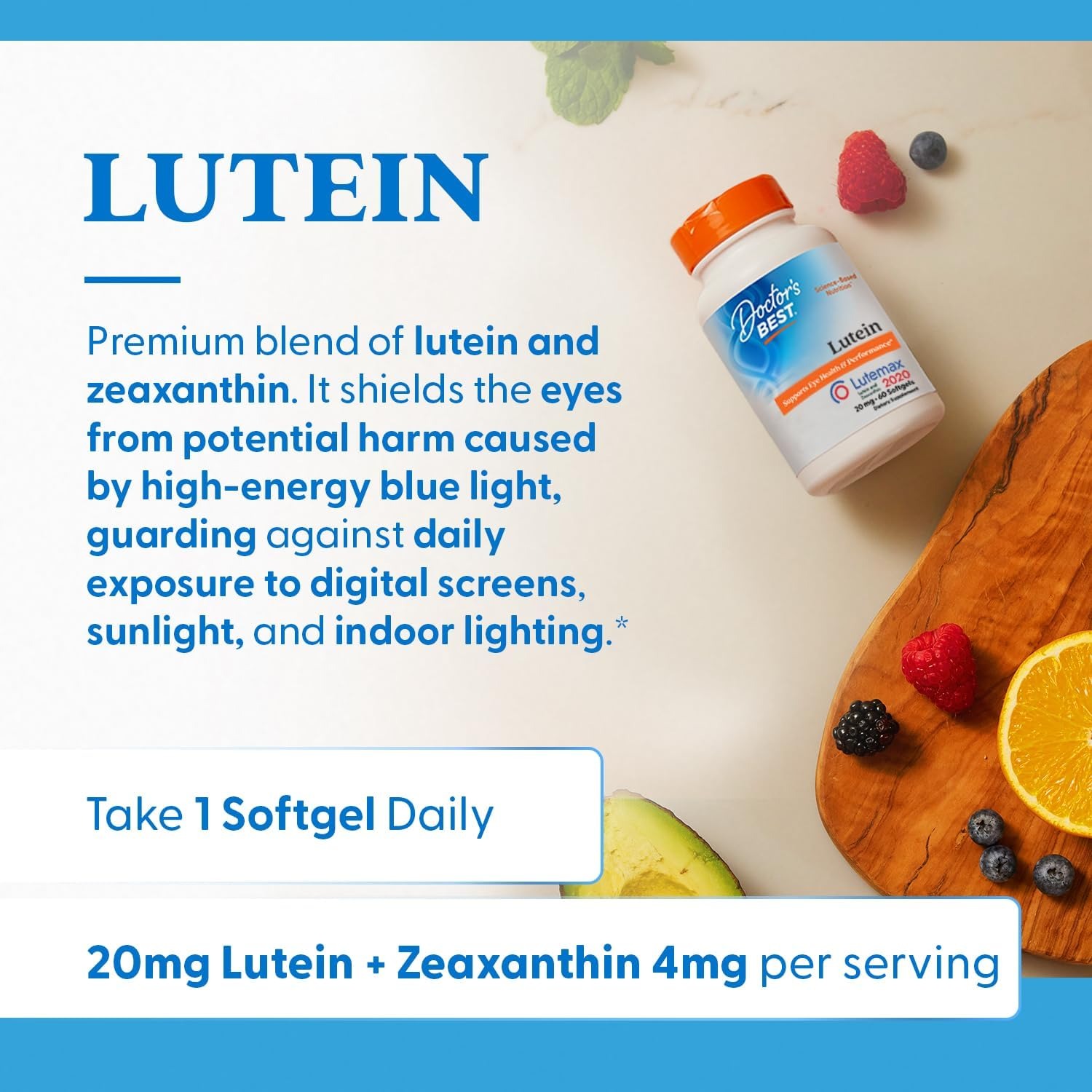 Lutein 20 mg Supplement by Doctor's Best in Pakistan thumbnail 4