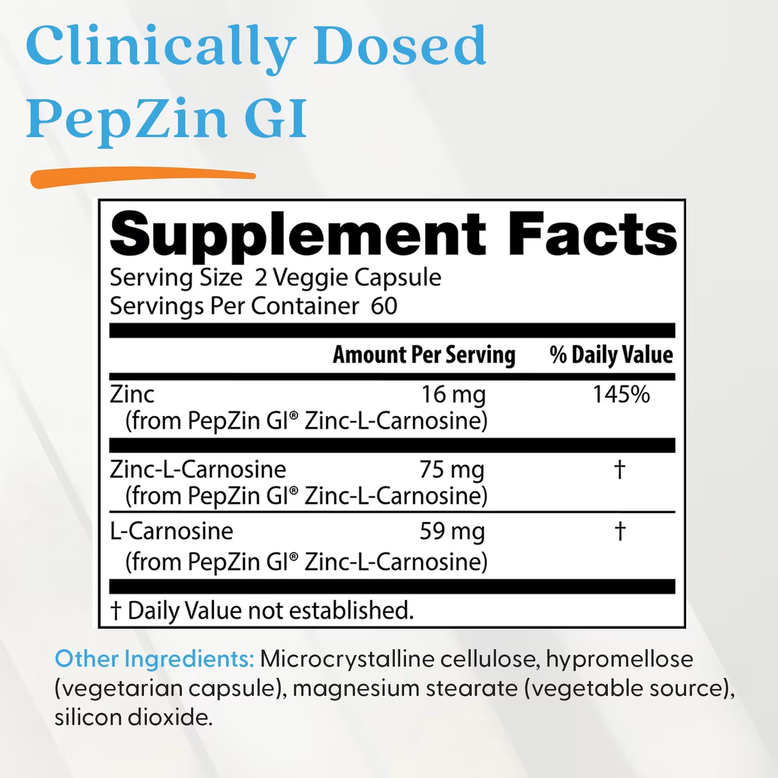 Doctor's Best PepZin GI Zinc-L-Carnosine Supplement thumbnail 5