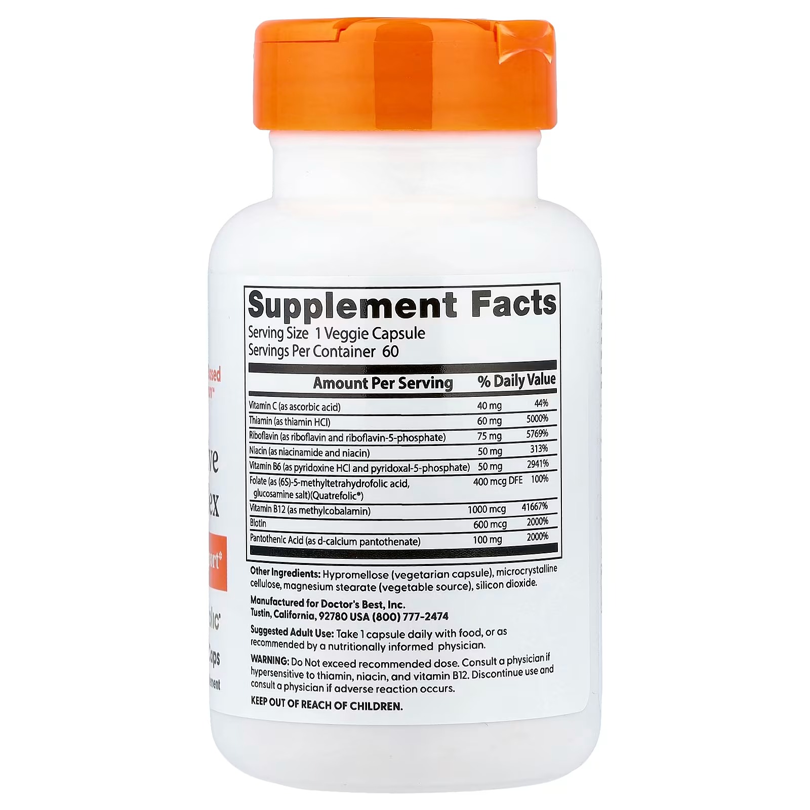 Buy Doctor's Best Vitamin B Complex 60 Capsules Pakistan thumbnail 3