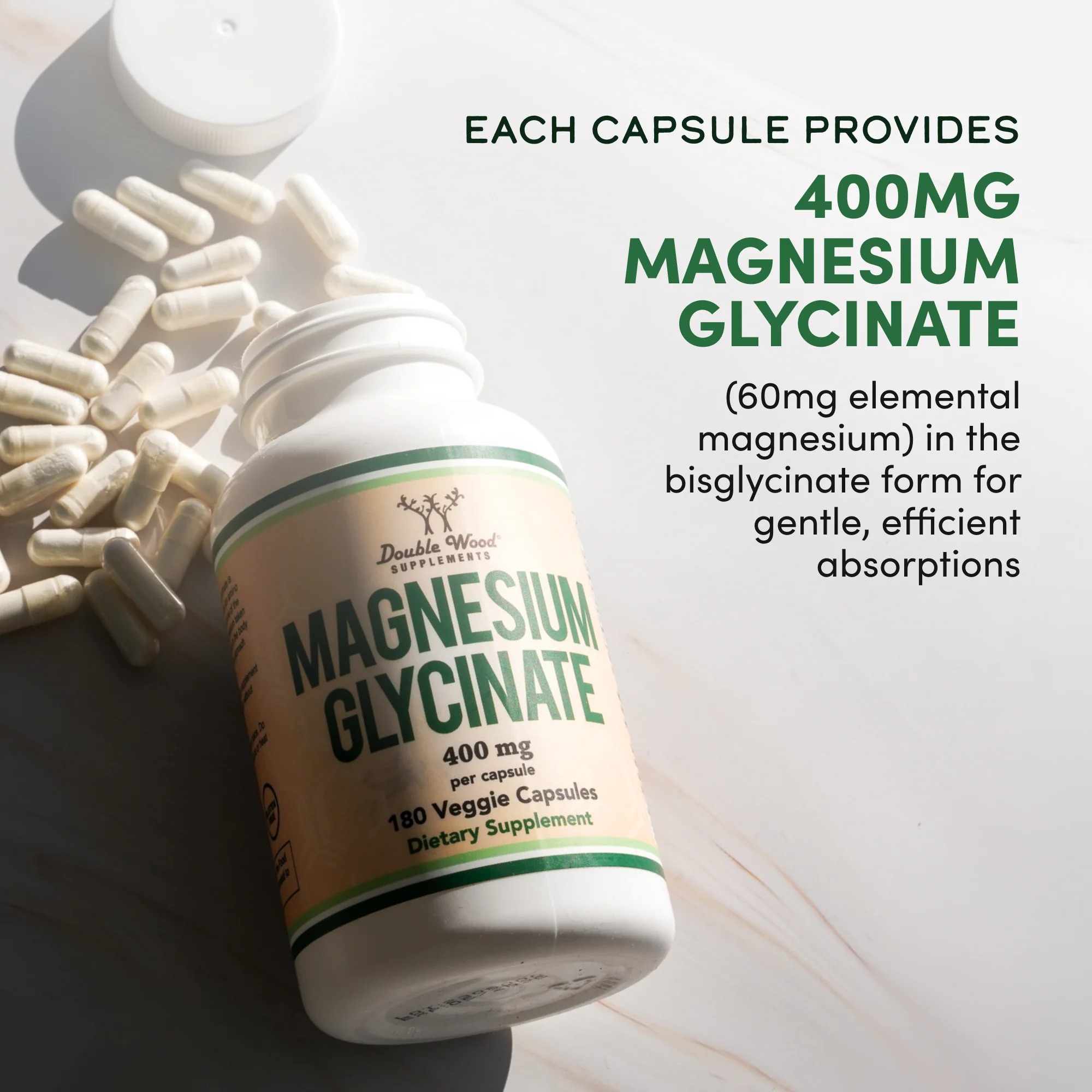 Magnesium Glycinate 400mg 90 Capsules in Pakistan thumbnail 6