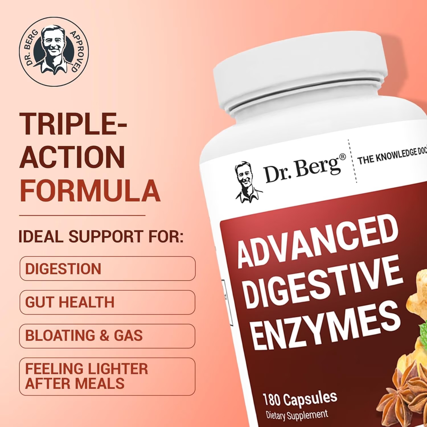 Buy Dr. Berg Advanced Digestive Enzymes 180 Capsules in Pakistan thumbnail 3
