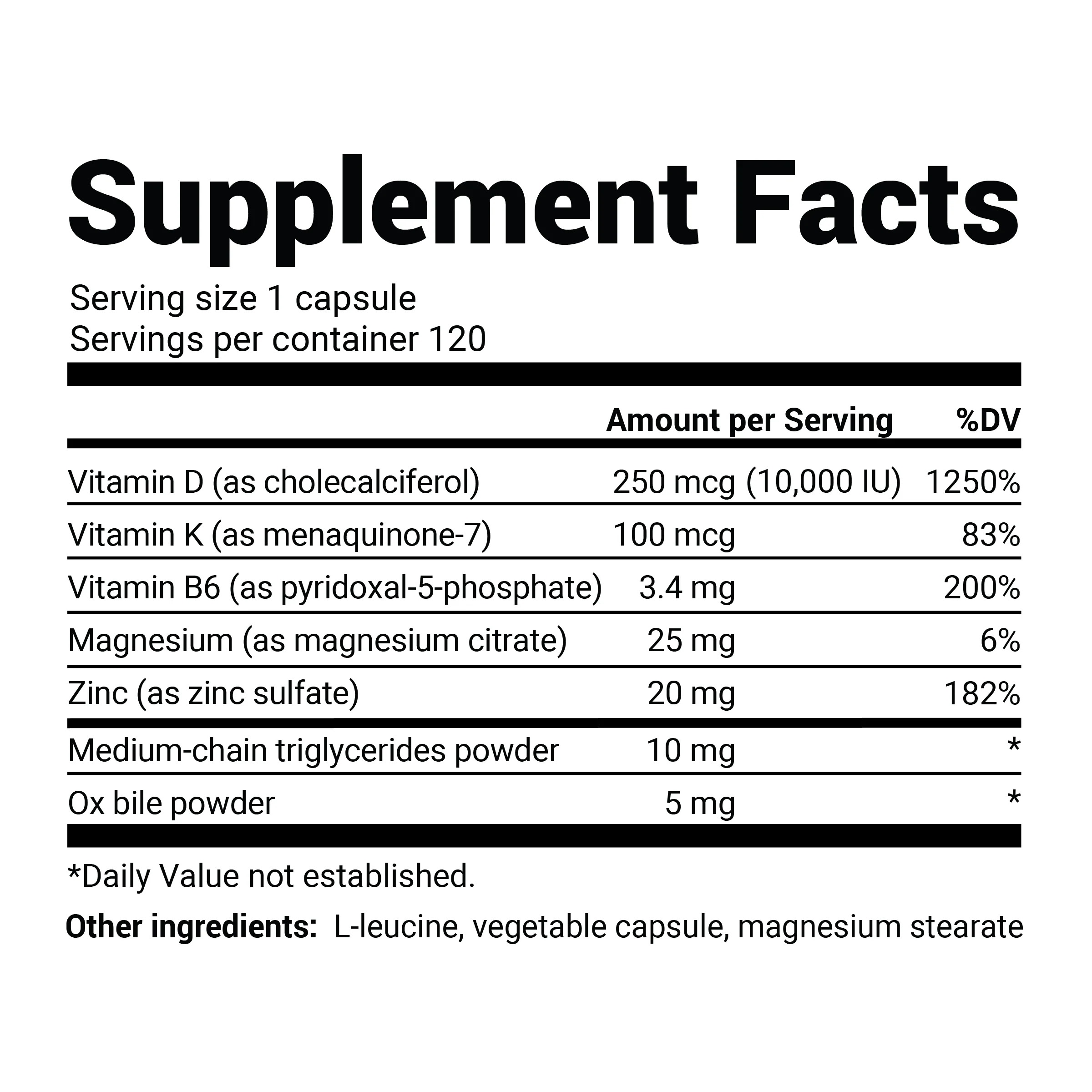 Dr. Berg Vitamin D3 K2 10,000 IU 120 Capsules in Pakistan thumbnail 2